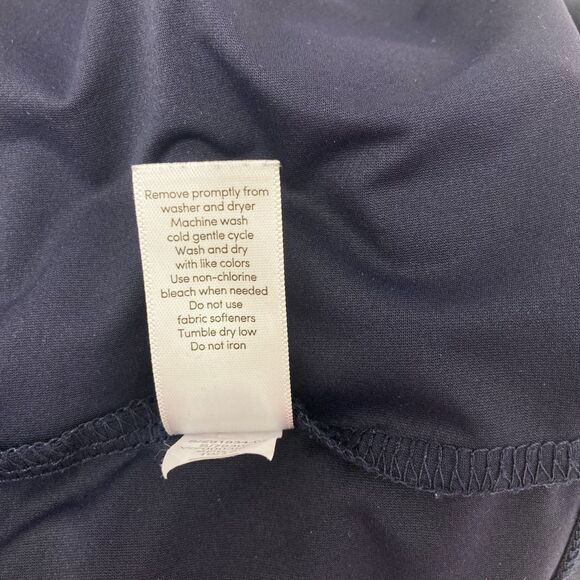 Athleta Sunlover UPF Tulip Back Top S Navy Thumbhole Sun Protection - Picture 15 of 15